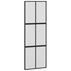 Porte coulissante avec kit de quincaillerie noir 90x205 cm 565604565604