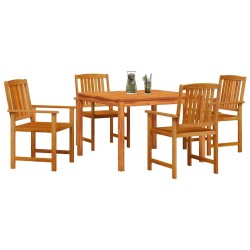 Ensemble de salle à manger pour jardin 5 pcs Marron 565605565605