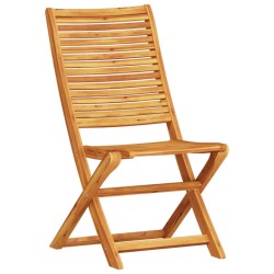 Ensemble bistro pliant 3 pcs Marron Bois d'Acacia Massif 565606565606