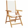Ensemble de salle à manger pour jardin 5 pcs Blanc crème 565608565608