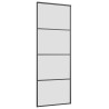 Porte coulissante kit de quincaillerie noir 76x205 cm verre ESG 565618565618