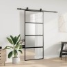 Porte coulissante avec kit de quincaillerie noir 90x205 cm 565648565648