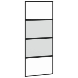 Porte coulissante avec kit de quincaillerie noir 90x205 cm 565648565648