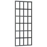 Porte coulissante kit de quincaillerie noir 76x205 cm verre ESG 565656565656