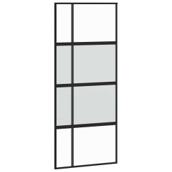 Porte coulissante avec kit de quincaillerie noir 90x205 cm 565662565662