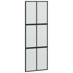 Porte coulissante avec kit de quincaillerie noir 90x205 cm 565665565665