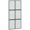 Porte coulissante avec kit de quincaillerie noir 102,5x205 cm 565666565666