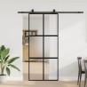 Porte coulissante avec kit de quincaillerie noir 90x205 cm 565667565667
