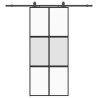 Porte coulissante avec kit de quincaillerie noir 90x205 cm 565667565667
