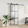 Porte coulissante avec kit de quincaillerie noir 90x205 cm 565667565667