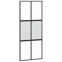 Porte coulissante avec kit de quincaillerie noir 90x205 cm 565667565667