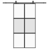 Porte coulissante avec kit de quincaillerie noir 102,5x205 cm 565668565668