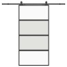 Porte coulissante avec kit de quincaillerie noir 102,5x205 cm 565677565677
