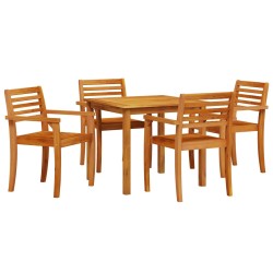 Ensemble de salle à manger pour jardin 5 pcs Marron 565679565679