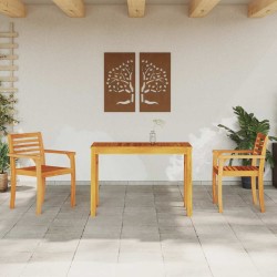 Ensemble de salle à manger pour jardin 3 pcs Marron 565680565680