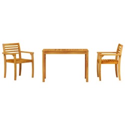 Ensemble de salle à manger pour jardin 3 pcs Marron 565680565680
