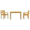 Ensemble de salle à manger pour jardin 3 pcs Marron 565680565680