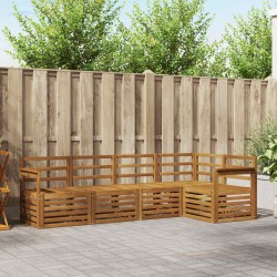 Ensembles de canapés 5 pcs Naturel Bois d'Acacia Massif 565683565683