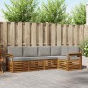 Ensemble de canapé d'angle 5 pcs Gris Naturel et Clair 565685565685