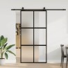 Porte coulissante avec kit de quincaillerie noir 102,5x205 cm 565688565688