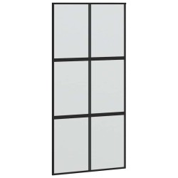 Porte coulissante avec kit de quincaillerie noir 102,5x205 cm 565688565688