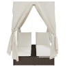 Transat double Blanc chaud 205 x 129 x 200 cm polyrotin 565691565691