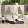 Transat double Blanc chaud 205 x 129 x 200 cm polyrotin 565695565695