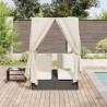 Transat double Blanc chaud 205 x 129 x 200 cm polyrotin 565695565695