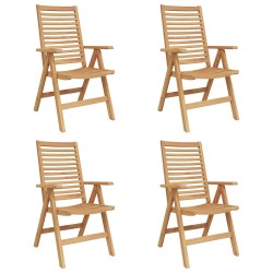 Chaise 4 pcs Marron 64,5 x 52 x 108 cm Bois de teck massif 565696565696