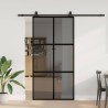 Porte coulissante avec kit de quincaillerie noir 102,5x205 cm 565697565697