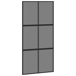 Porte coulissante avec kit de quincaillerie noir 102,5x205 cm 565697565697