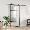 Porte coulissante avec kit de quincaillerie noir 102,5x205 cm 565698565698