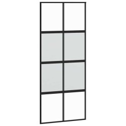 Porte coulissante avec kit de quincaillerie noir 90x205 cm 565699565699