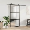 Porte coulissante avec kit de quincaillerie noir 102,5x205 cm 565700565700