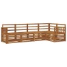 Ensembles de canapés 5 pcs Naturel Bois d'Acacia Massif 565703565703