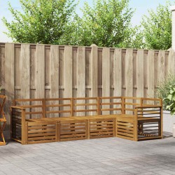 Ensembles de canapés 5 pcs Naturel Bois d'Acacia Massif 565708565708