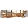 Ensembles de canapés 5 pcs Naturel Bois d'Acacia Massif 565708565708
