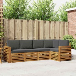Ensemble de canapé d'angle 5 pcs Naturel et Anthracite 565709565709