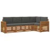 Ensemble de canapé d'angle 5 pcs Naturel et Anthracite 565709565709