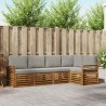 Ensemble de canapé d'angle 5 pcs Gris Naturel et Clair 565710565710