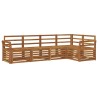 Ensembles de canapés 5 pcs Naturel Bois d'Acacia Massif 565712565712