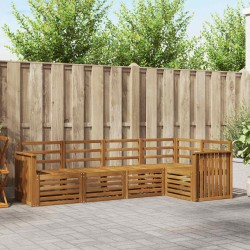 Ensembles de canapés 5 pcs Naturel Bois d'Acacia Massif 565714565714