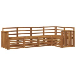 Ensembles de canapés 5 pcs Naturel Bois d'Acacia Massif 565714565714