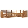 Ensembles de canapés 5 pcs Naturel Bois d'Acacia Massif 565714565714