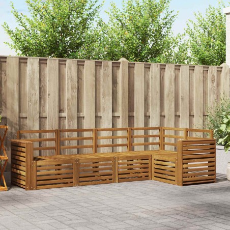 Ensembles de canapés 5 pcs Naturel Bois d'Acacia Massif 565719565719