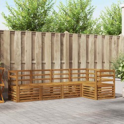 Ensembles de canapés 5 pcs Naturel Bois d'Acacia Massif 565720565720