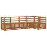 Ensembles de canapés 5 pcs Naturel Bois d'Acacia Massif 565720565720