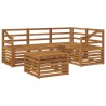 Ensemble de canapés d'extérieur 5 pcs Naturel 565723565723
