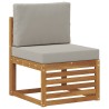 Ensemble de canapé d'angle 5 pcs Gris Naturel et Clair 565729565729