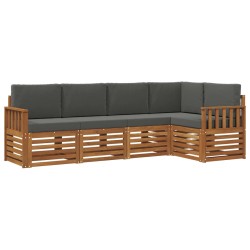 Ensemble de canapé d'angle 5 pcs Naturel et Anthracite 565730565730